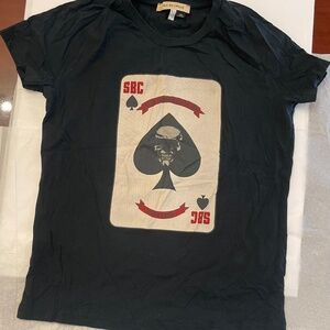 Rare! See By Chloe Skull Ace Of Spades T-Shirt IT 42 US 6